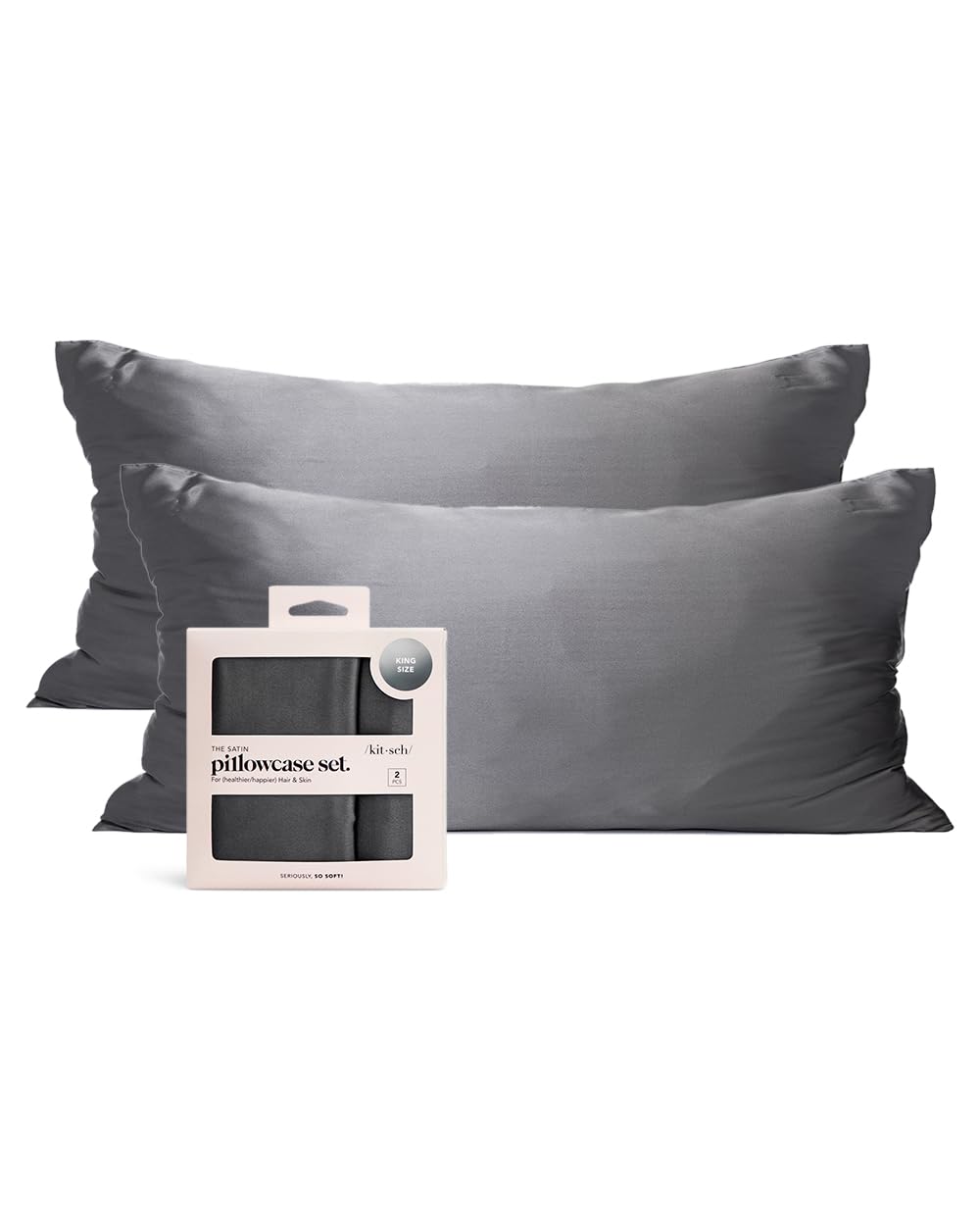 Satin Pillowcase with Zipper Standard Size 19"x26"