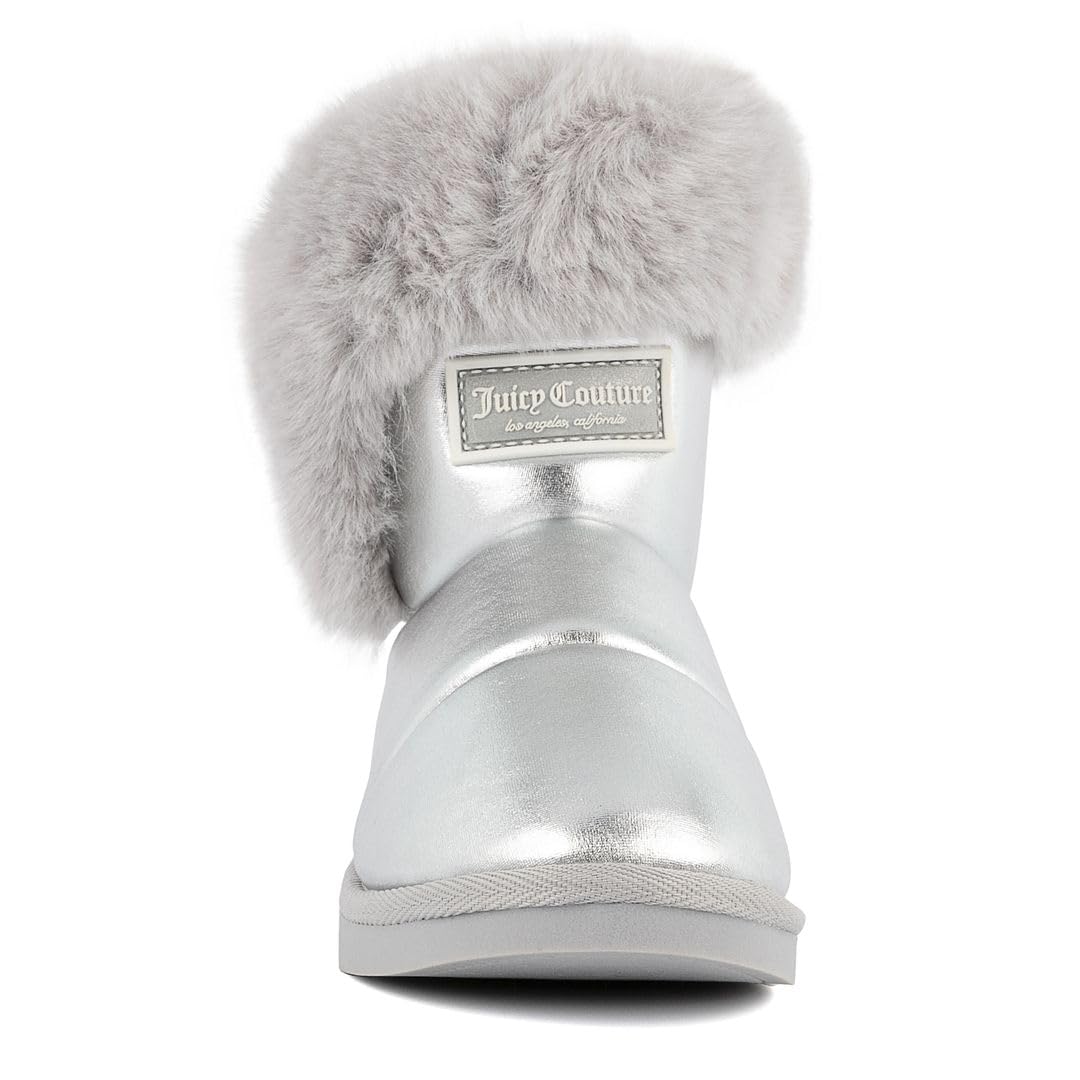 Juicy Couture Women's Slip-On Winter Snow Boots – Warm, Insulated Fashion Booties with Faux Fur Lining