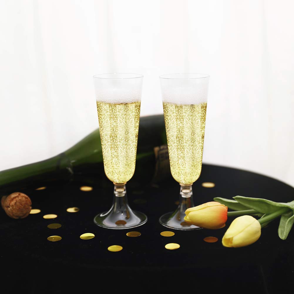 Plastic Champagne Flutes Disposable Glasses