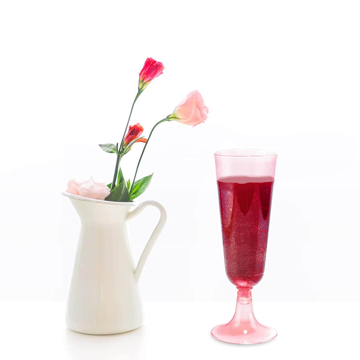 Plastic Champagne Flutes Disposable Glasses