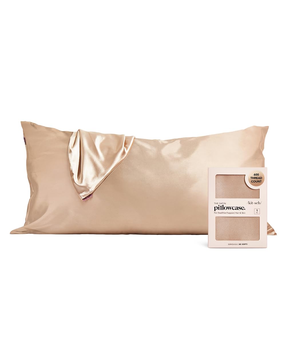 Satin Pillowcase with Zipper Standard Size 19"x26"