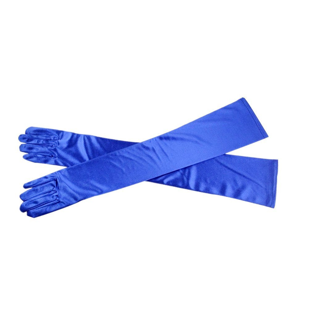 Women's Party Mittens - 21" Satin Finger Gloves