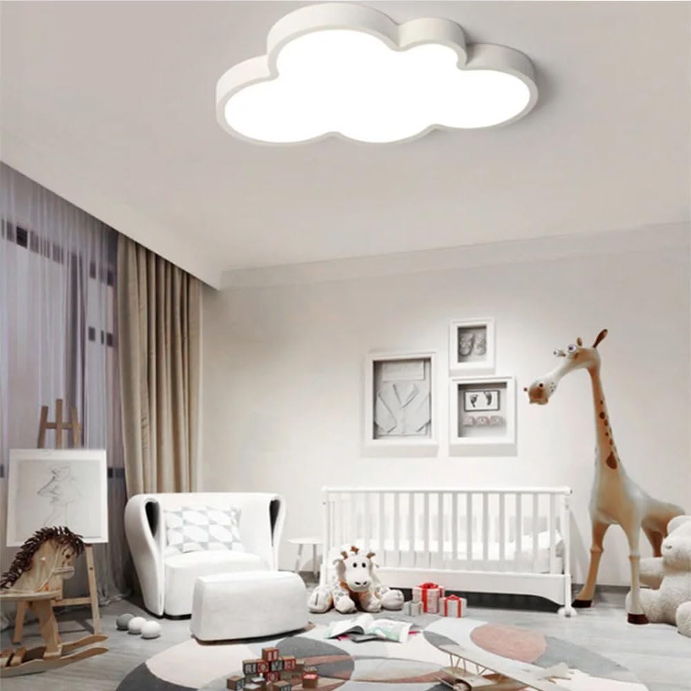 Cloud Ceiling Light - Close to Ceiling Light Fixtures with Remote Led Ceiling Lamp