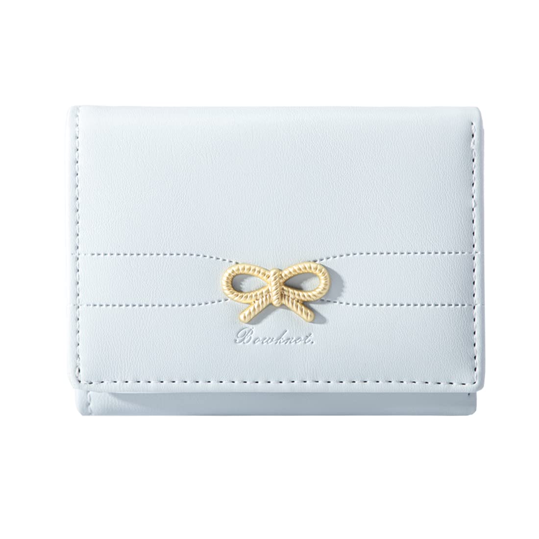 Sunwel Fashion Girls' Coquette Bow Small Wallet – Cute Aesthetic Card Holder with ID Window