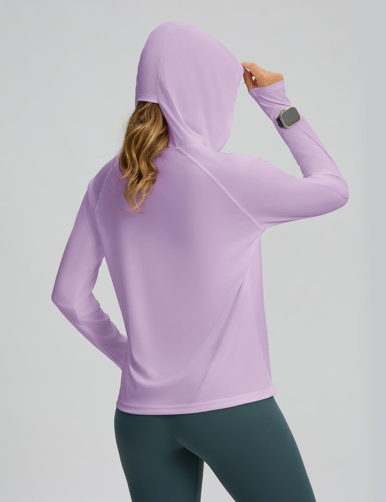 Women's UPF 50+ Sun Protection Hoodie Shirt for Outdoor Activities