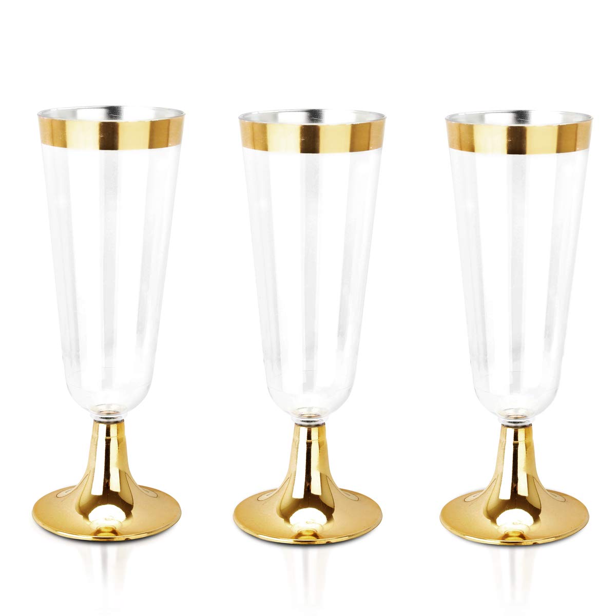 Plastic Champagne Flutes Disposable Glasses