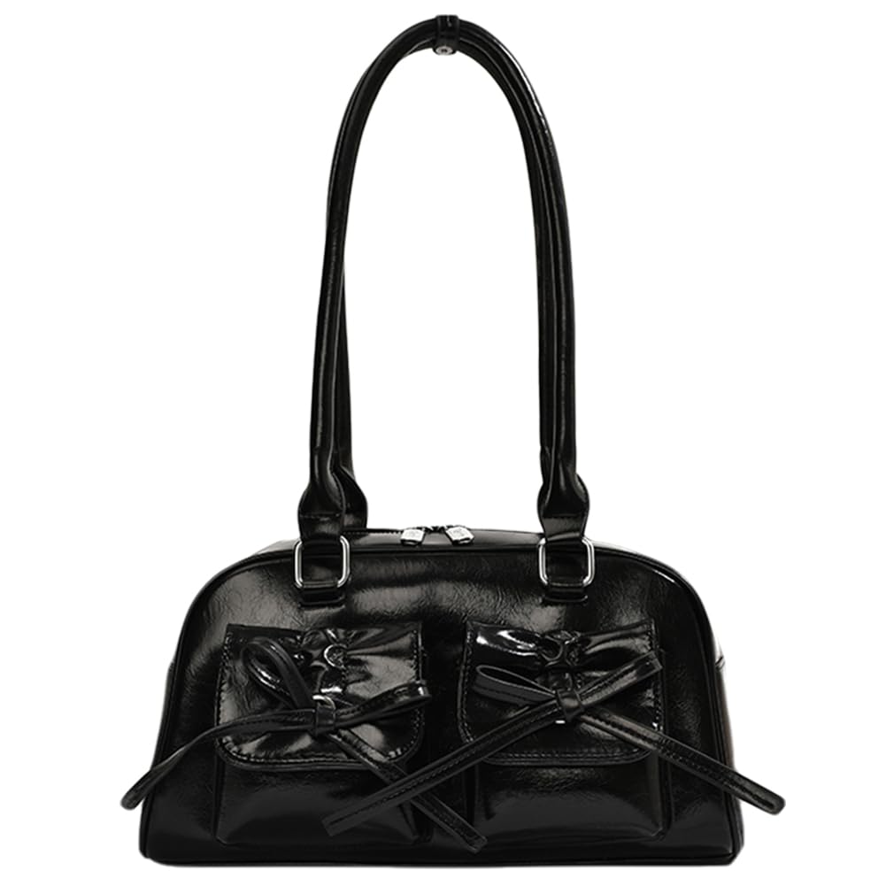 Trendy Coquette Leather Hobo Shoulder Bag for Women