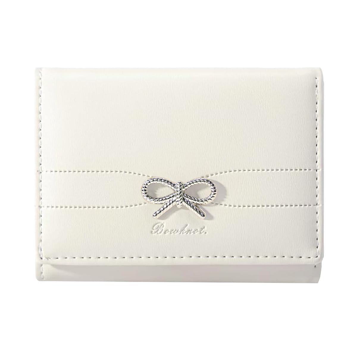 Sunwel Fashion Girls' Coquette Bow Small Wallet – Cute Aesthetic Card Holder with ID Window