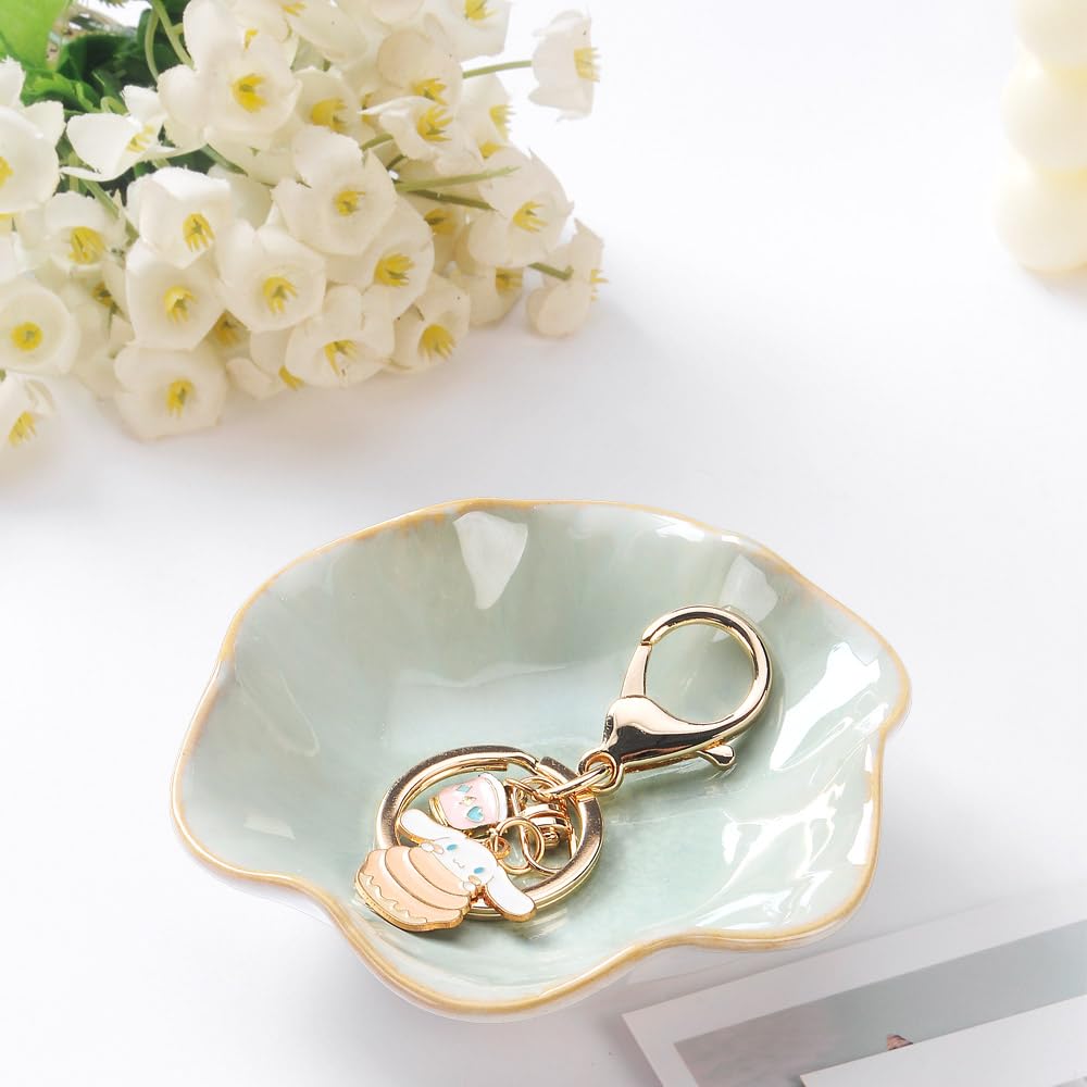 Ceramic Trinket Tray – Decorative Jewelry Dish for Rings, Keys, and Accessories