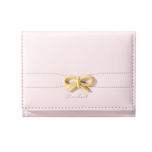 Sunwel Fashion Girls' Coquette Bow Small Wallet – Cute Aesthetic Card Holder with ID Window