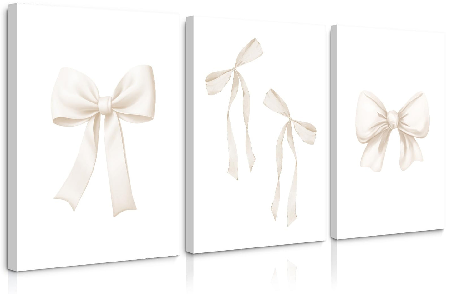 Wall Art Beige Bow Poster Prints