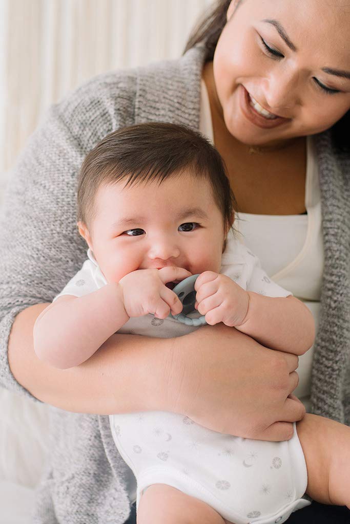 Silicone Pacifiers for Newborn - Sweetie Soother Pacifiers Feature Collapsible Handle & Two Air Holes for Added Safety