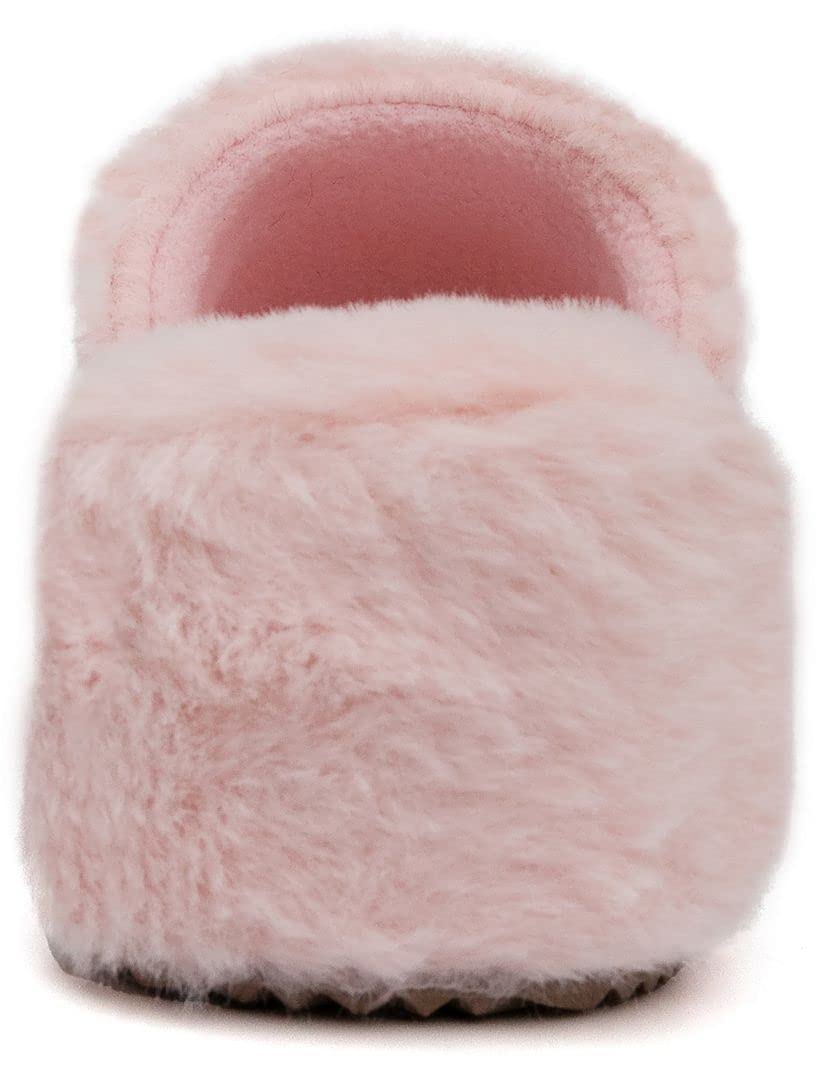 Juicy Couture Women's Faux Fur Slide Sandals – Comfortable Furry Slip-On Slippers