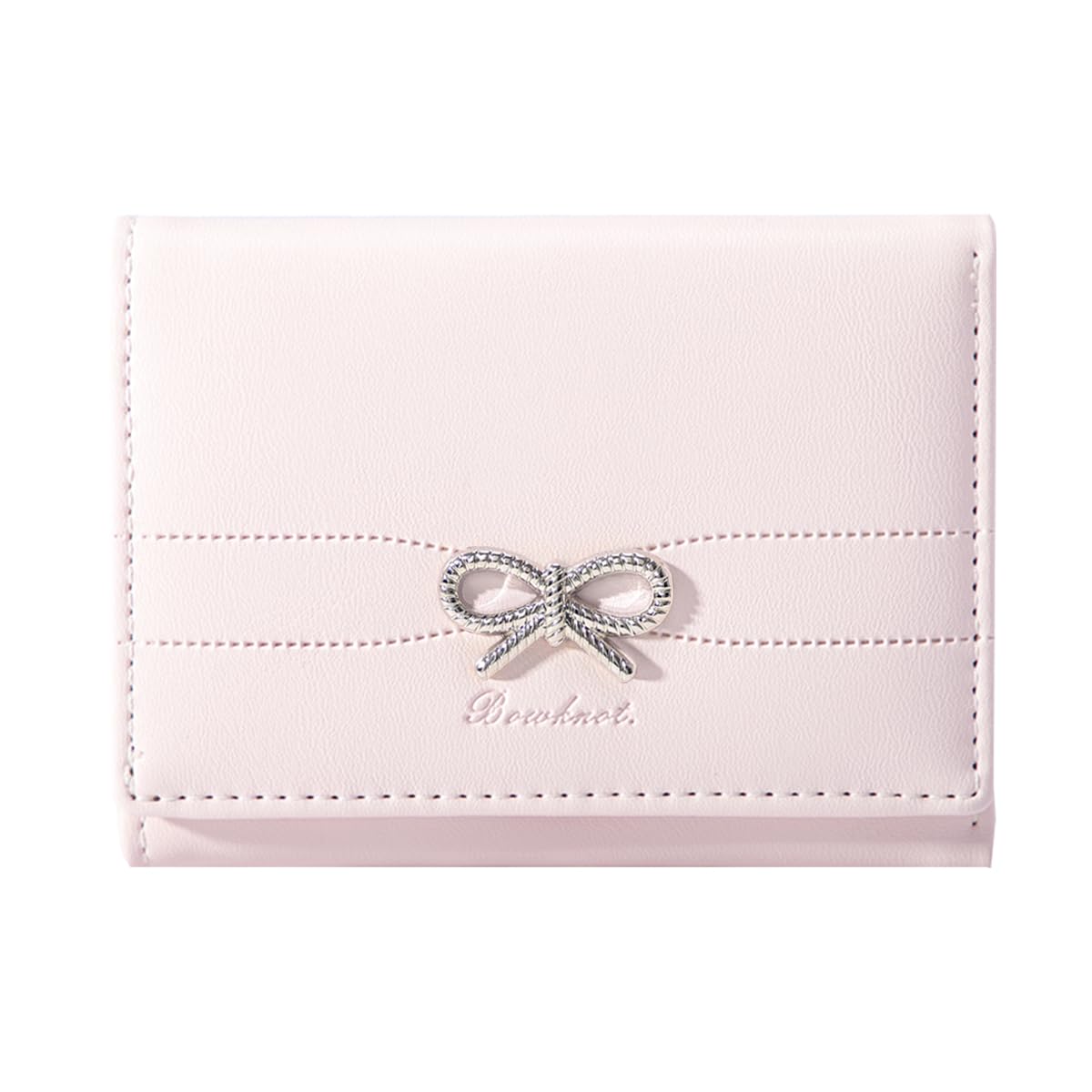 Sunwel Fashion Girls' Coquette Bow Small Wallet – Cute Aesthetic Card Holder with ID Window