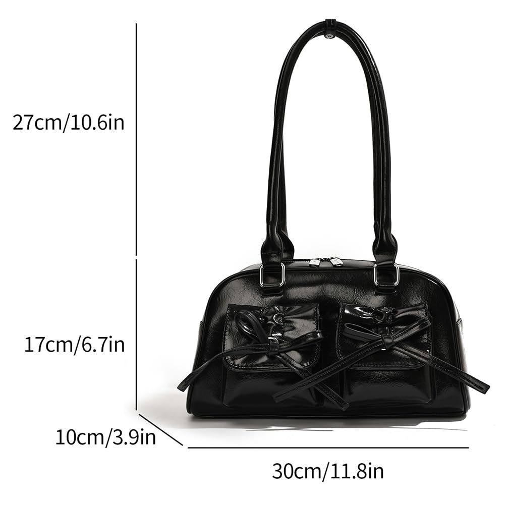 Trendy Coquette Leather Hobo Shoulder Bag for Women