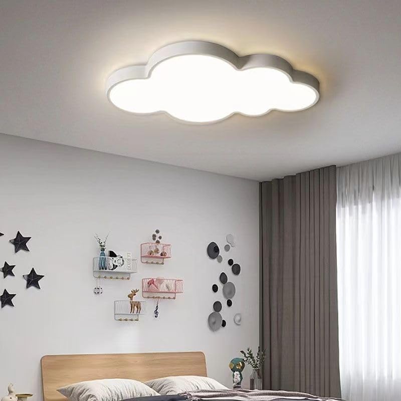 Cloud Ceiling Light - Close to Ceiling Light Fixtures with Remote Led Ceiling Lamp