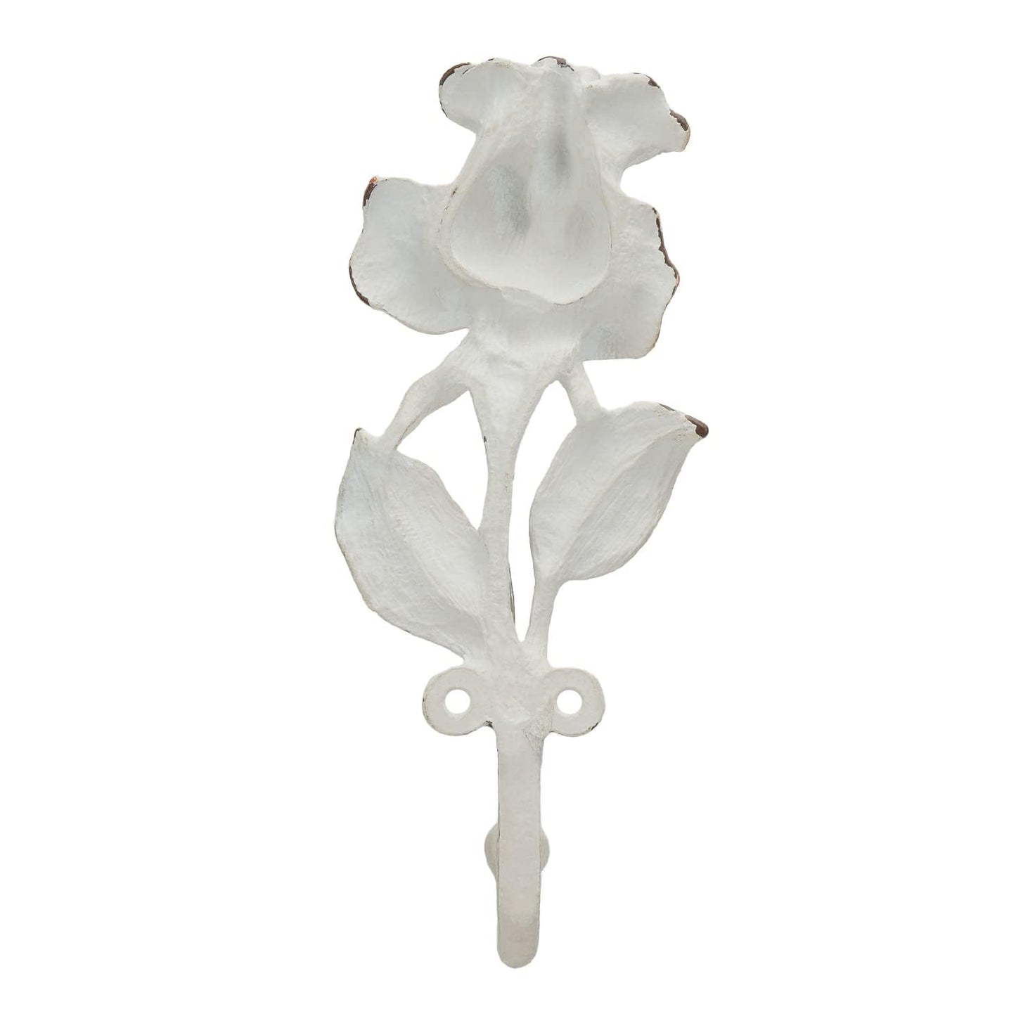 Single Hooks 3D Flower Retro Ornate Style for Room Wall Mounted Decoration 2Pcs