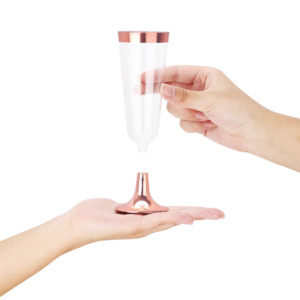 Plastic Champagne Flutes Disposable Glasses