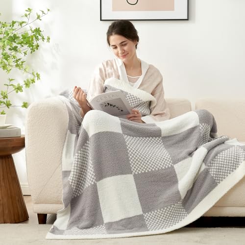 Throw Baby Blanket Microfiber Fluffy Warm Cozy Fuzzy Soft Throw Blanket Reversible Blankets