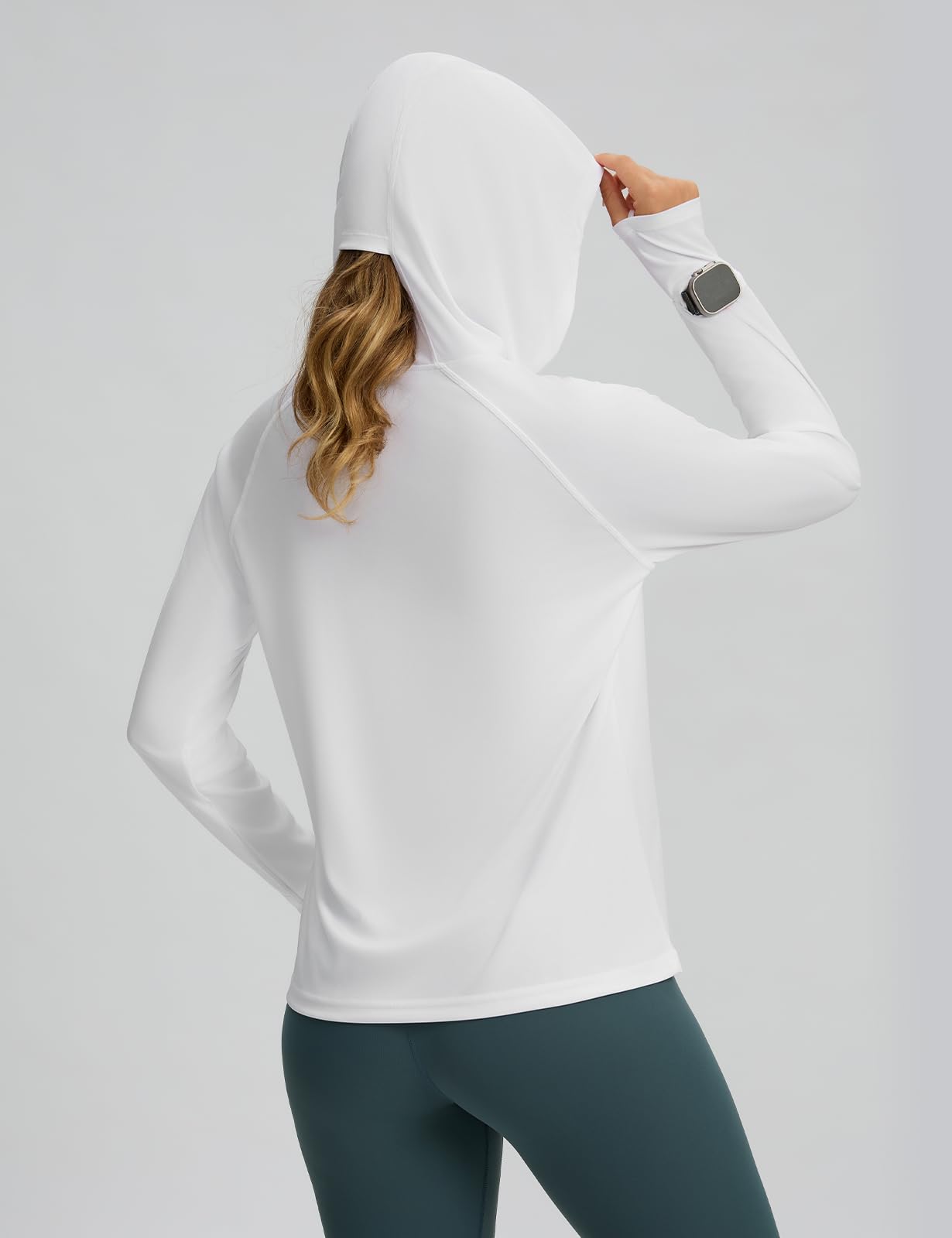 Women's UPF 50+ Sun Protection Hoodie Shirt for Outdoor Activities