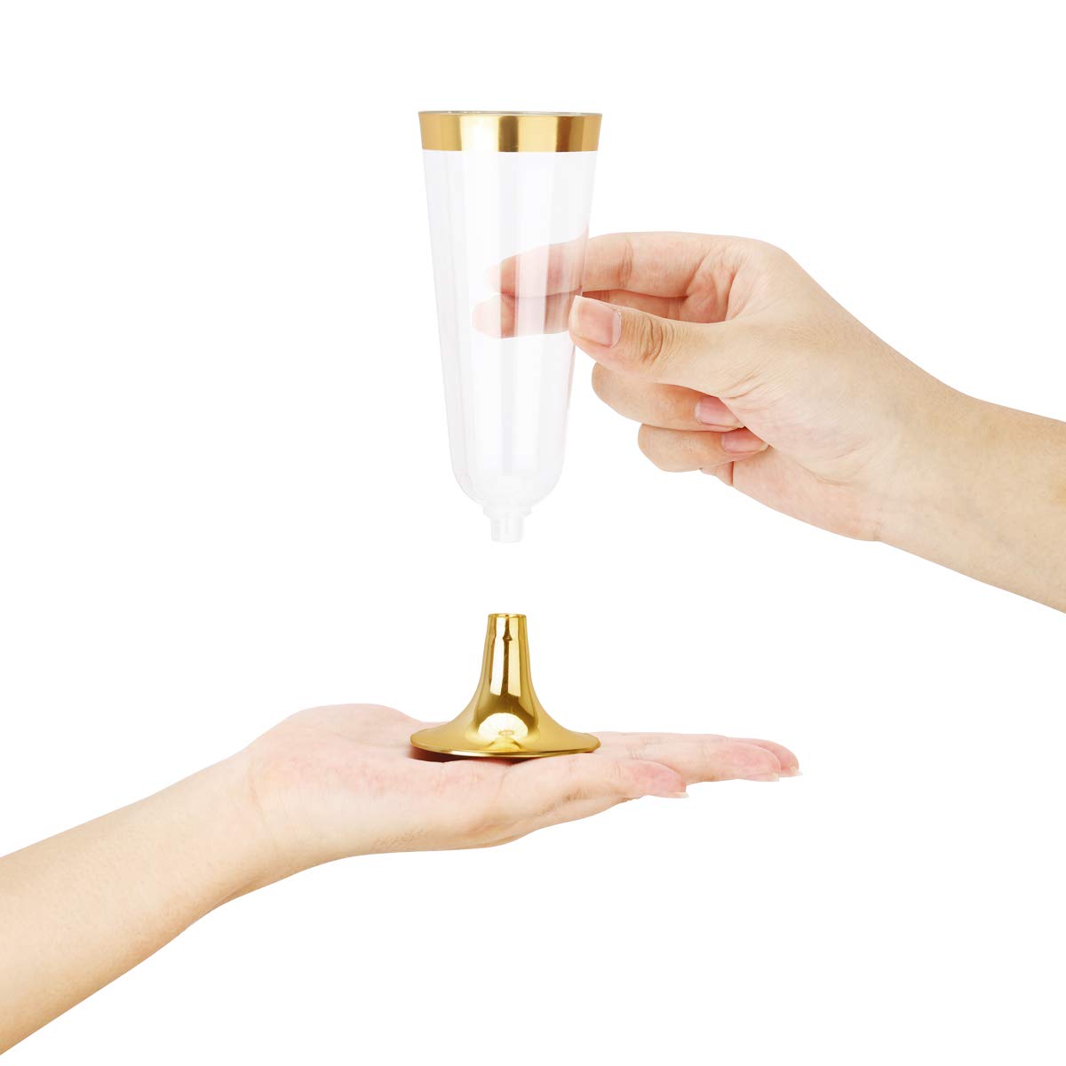 Plastic Champagne Flutes Disposable Glasses