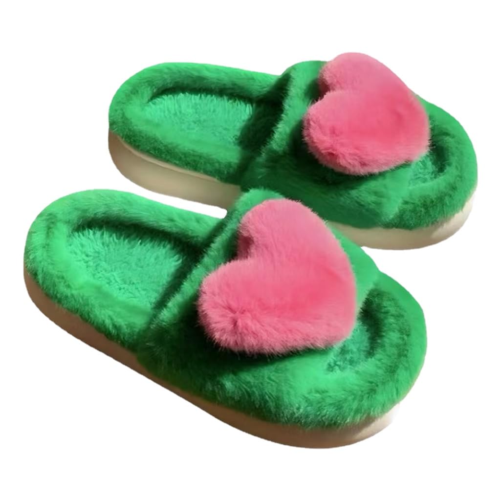 Coquette Aesthetic Slippers Cute Slippers Kawaii House Slippers Heart Fluffy