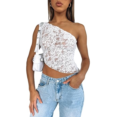 Women's Fashion Slim Fit One Shoulder Tops