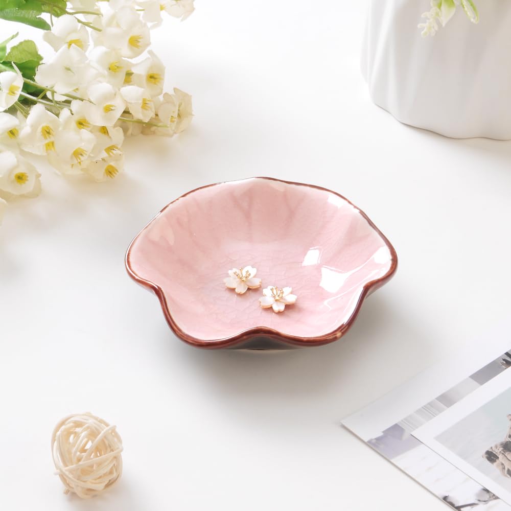 Ceramic Trinket Tray – Decorative Jewelry Dish for Rings, Keys, and Accessories