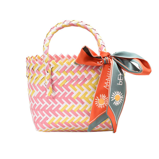 Woven Basket Handbag