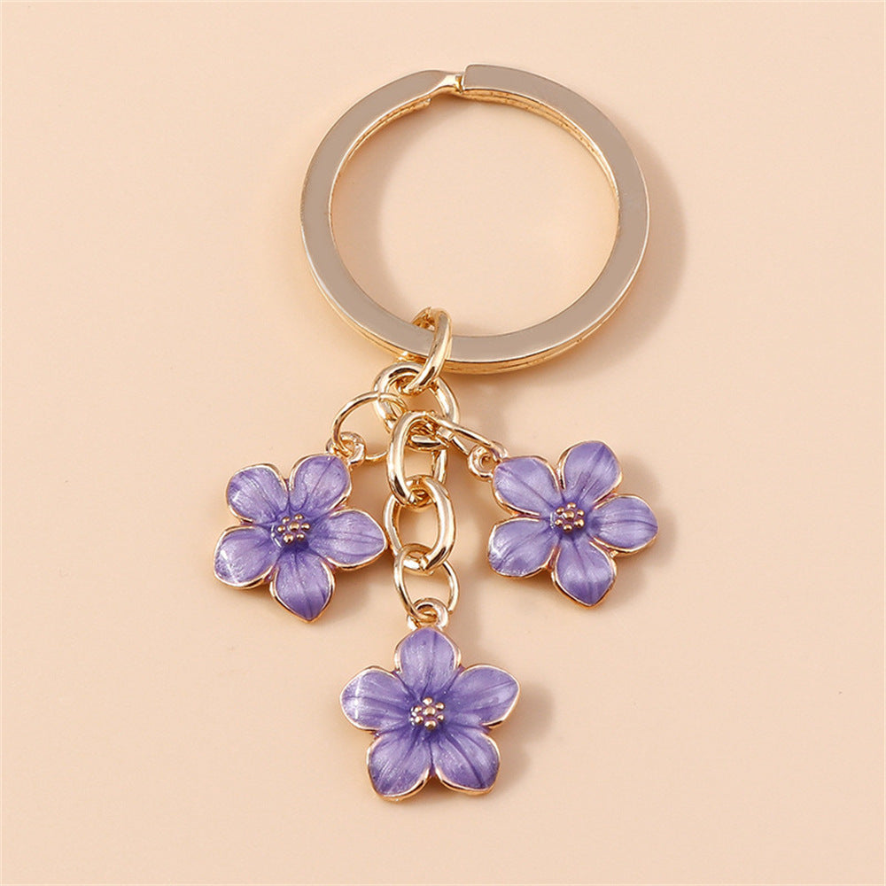 Sweet Girly Cherry Blossom Keychain