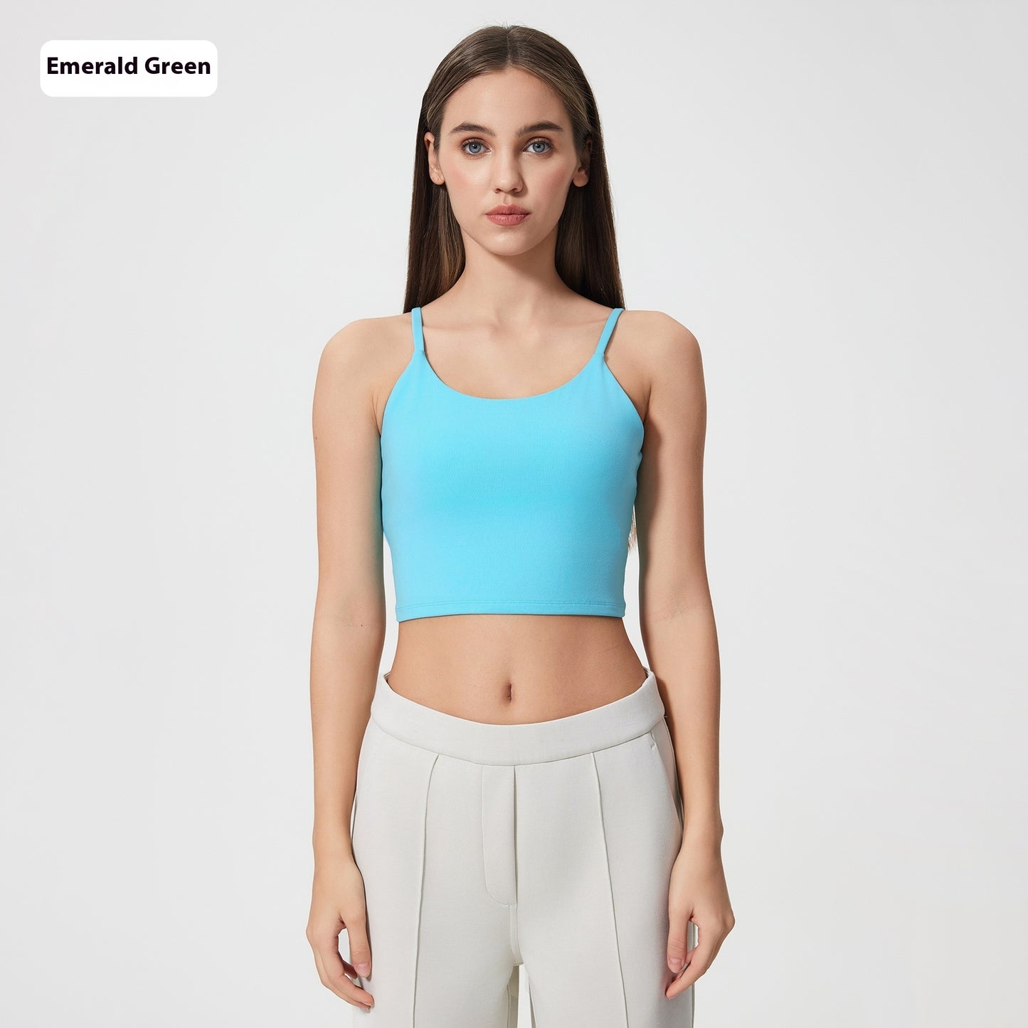 Yoga Jacket Women's Sports Underwear With Chest Pad Thin Belt Beauty Back