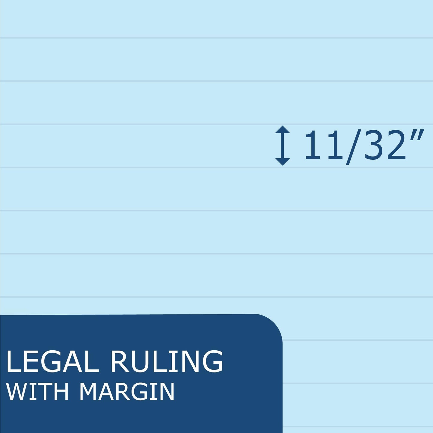 Recycled Legal Pads, 3 Pack, 8.5" x 11.75" 50 Sheets