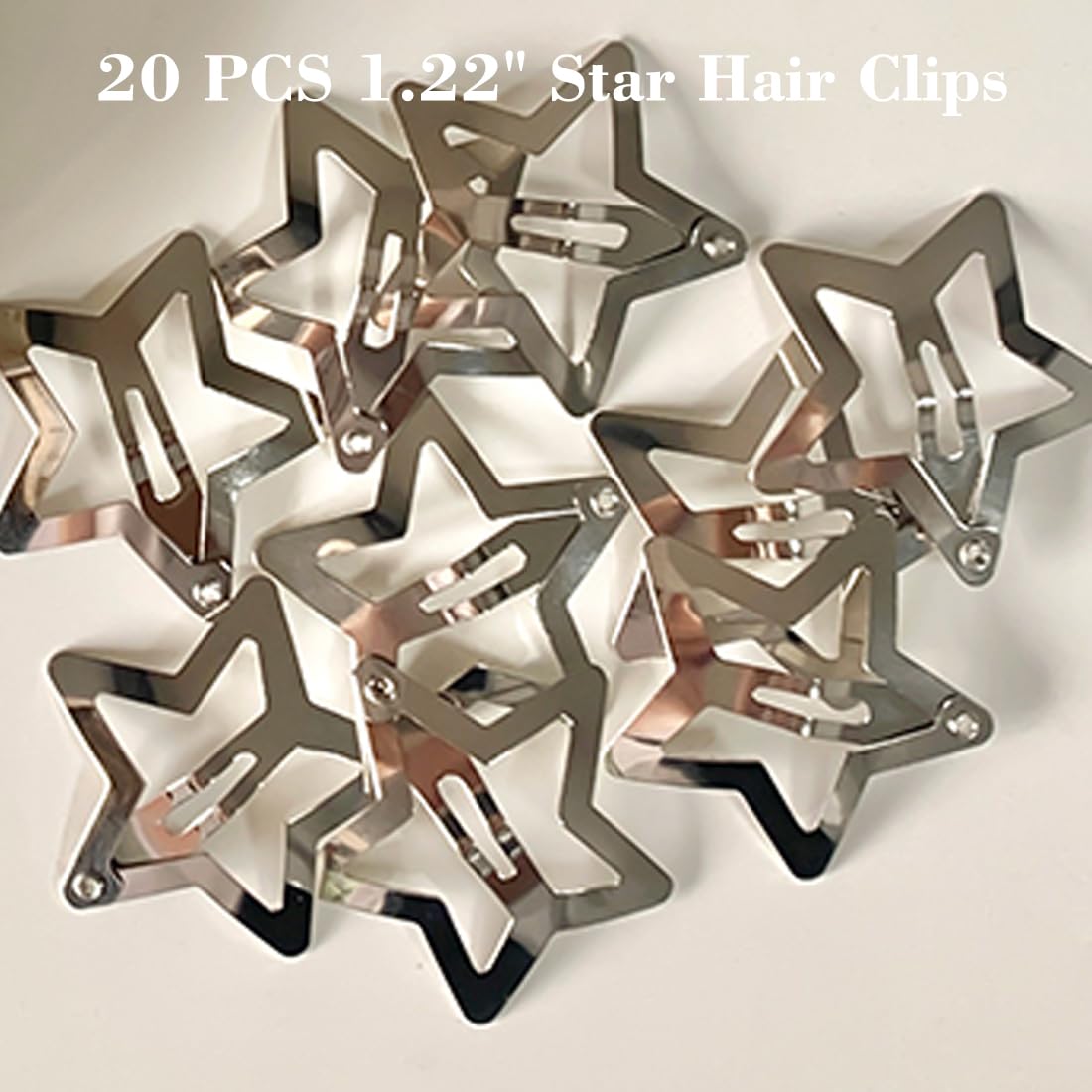 Y2K Style Star Hair Accessories - Non-Slip Metal Snap Clips