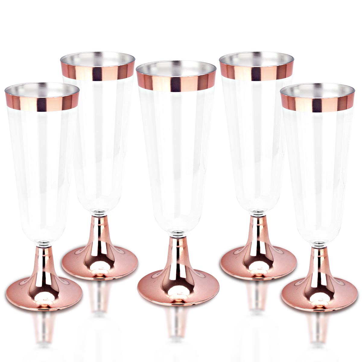 Plastic Champagne Flutes Disposable Glasses