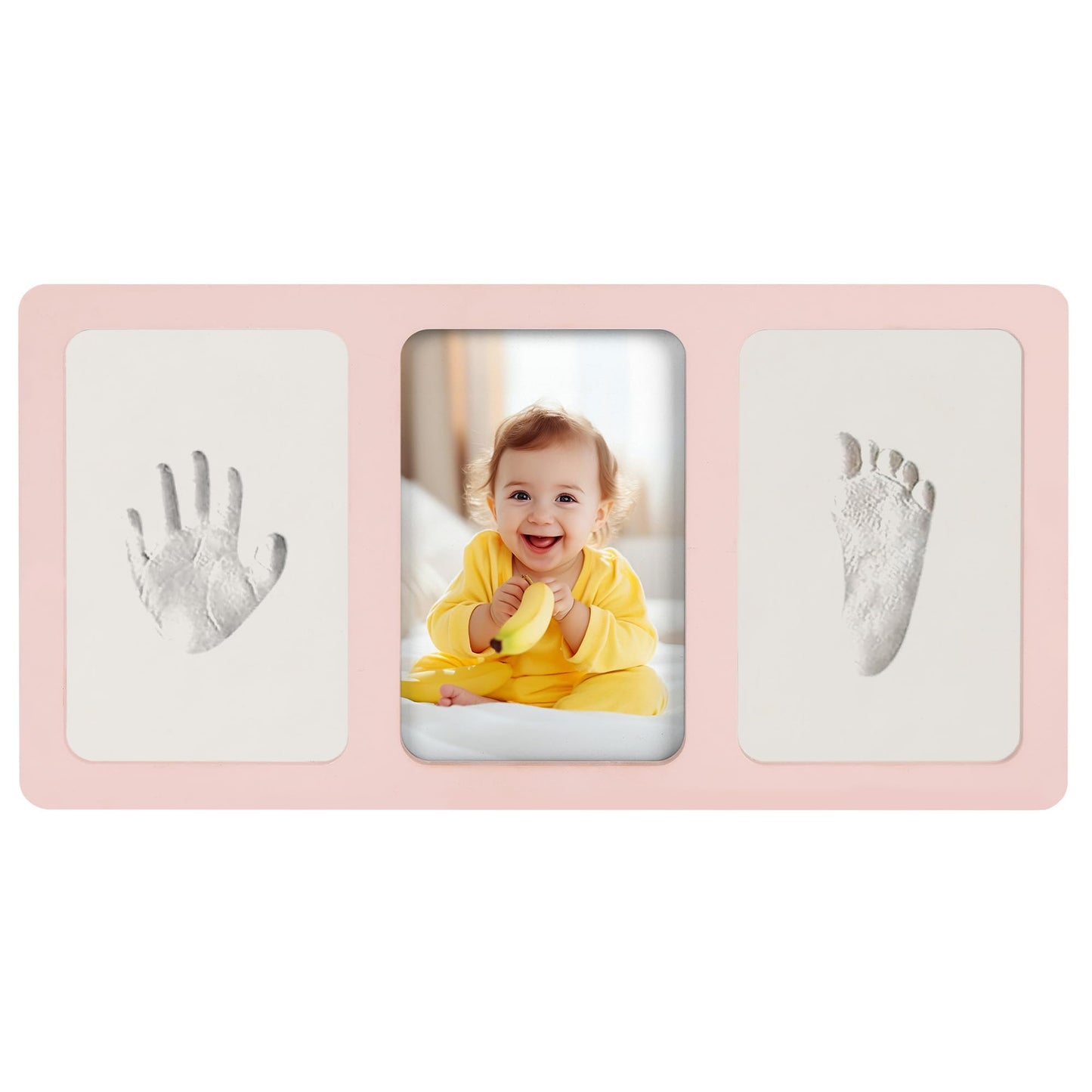 Nursery Baby Hand and Footprint Kit, 4x6 Baby Keepsake Picture Frame Handprint Kit