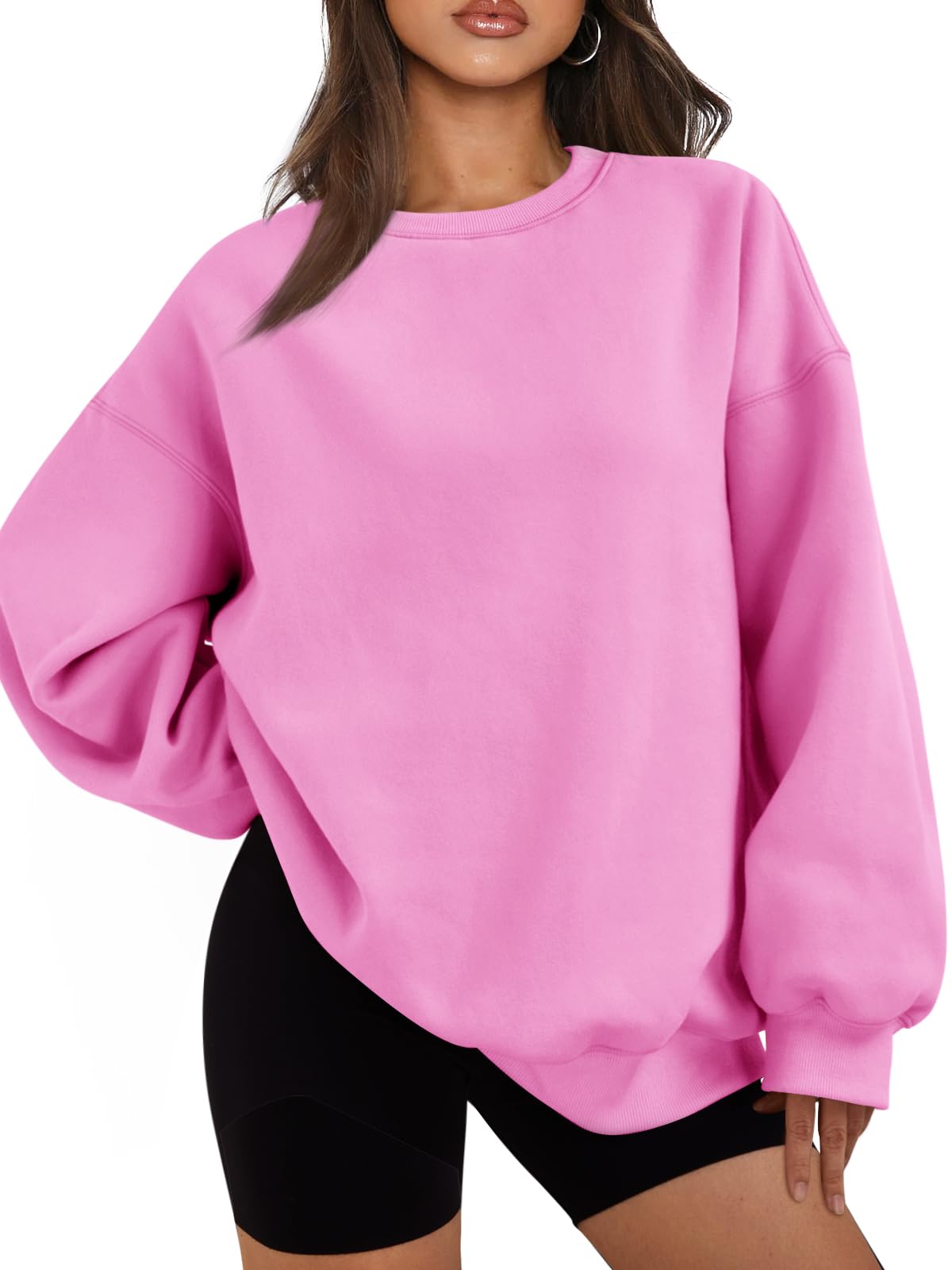 Womens Oversized Sweatshirts - Hoodies Fleece Crewneck Sweaters