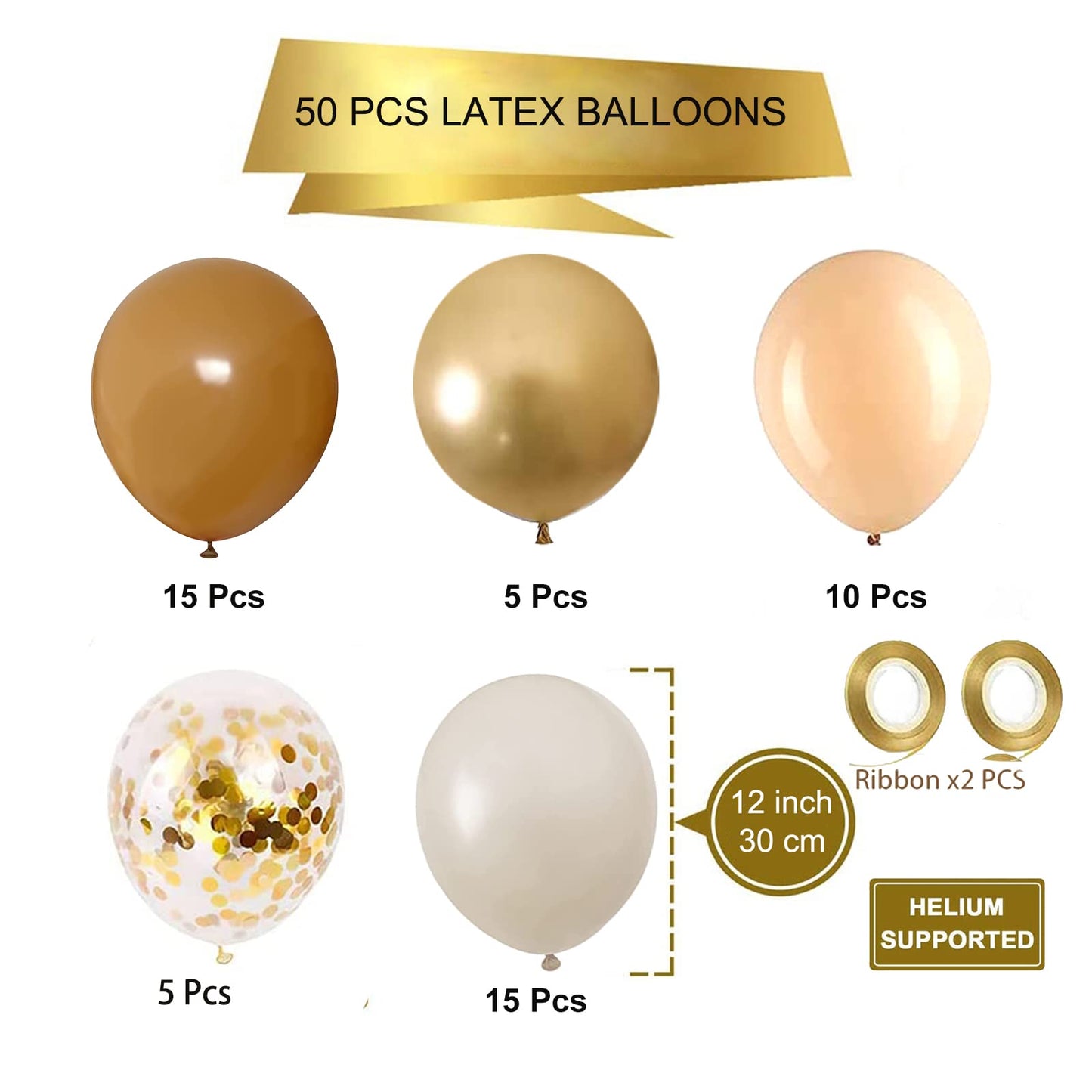 Metallic Balloon, 50Pcs 12Inch Latex Balloons Party Decoration