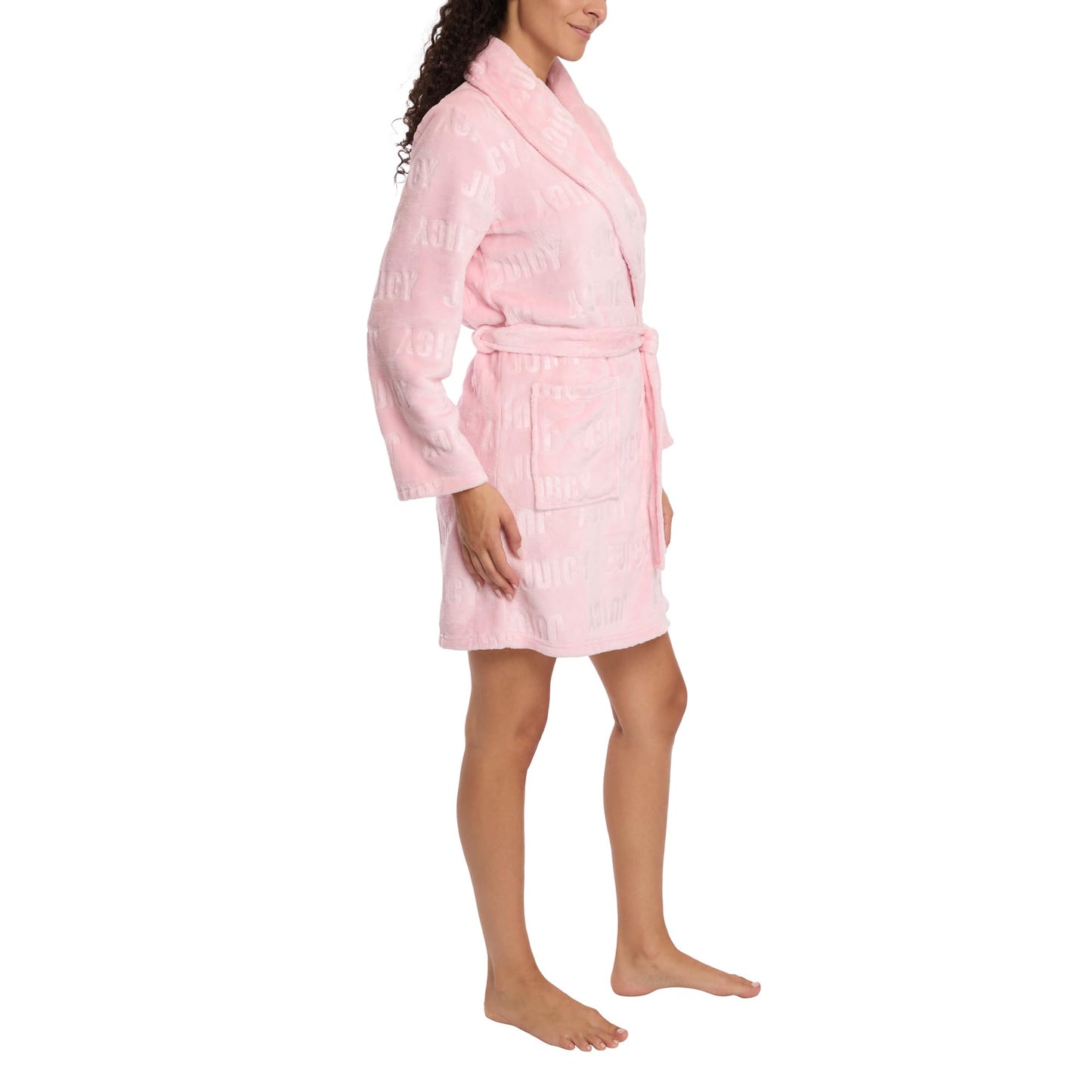 Juicy Couture Women's Super Soft Luxe Plush Shawl Collar Robe