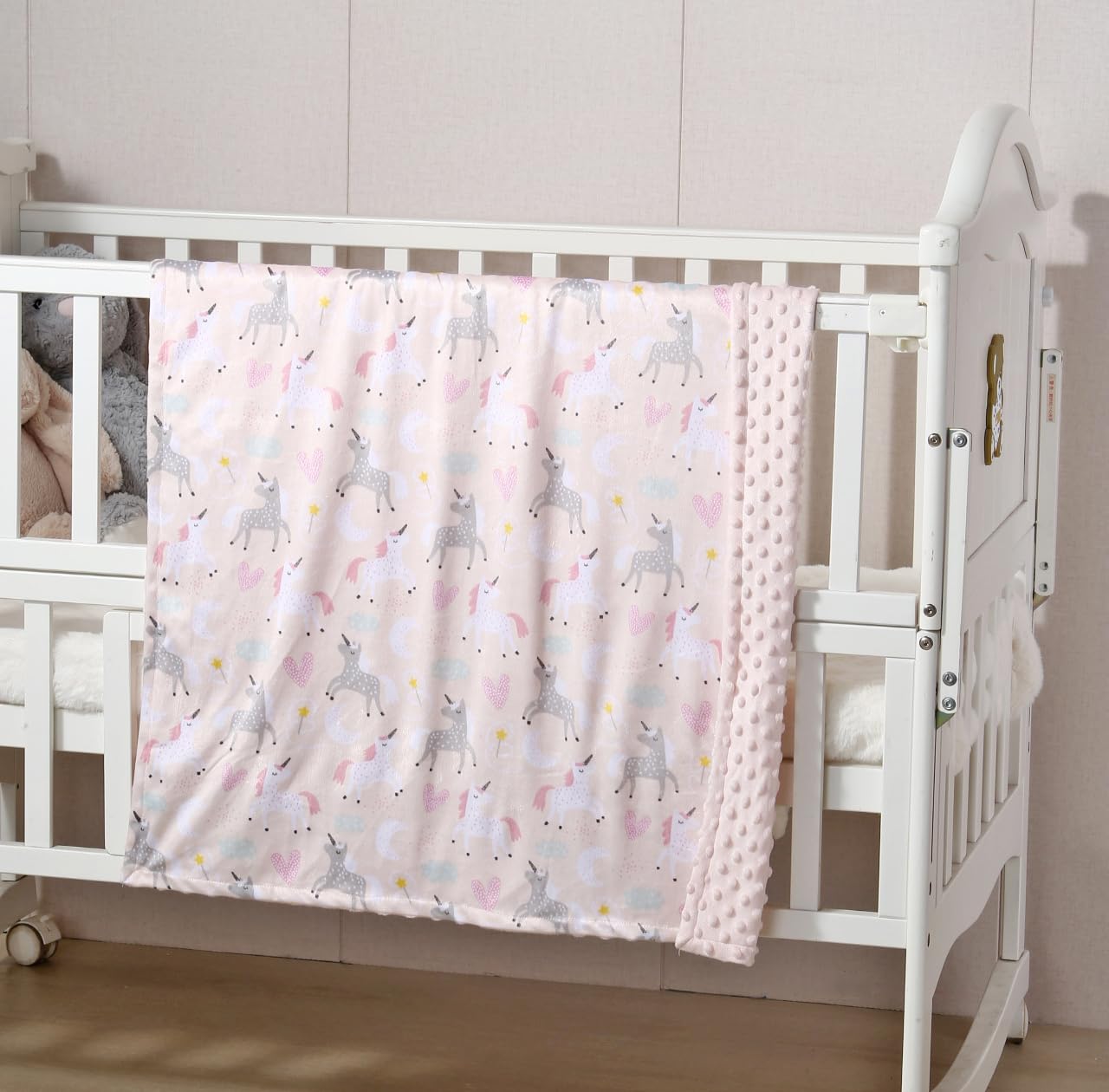 Cute Cozy Fluffy Warm Baby Blanket for Infants Toddlers' Bedding Crib Cot Stroller