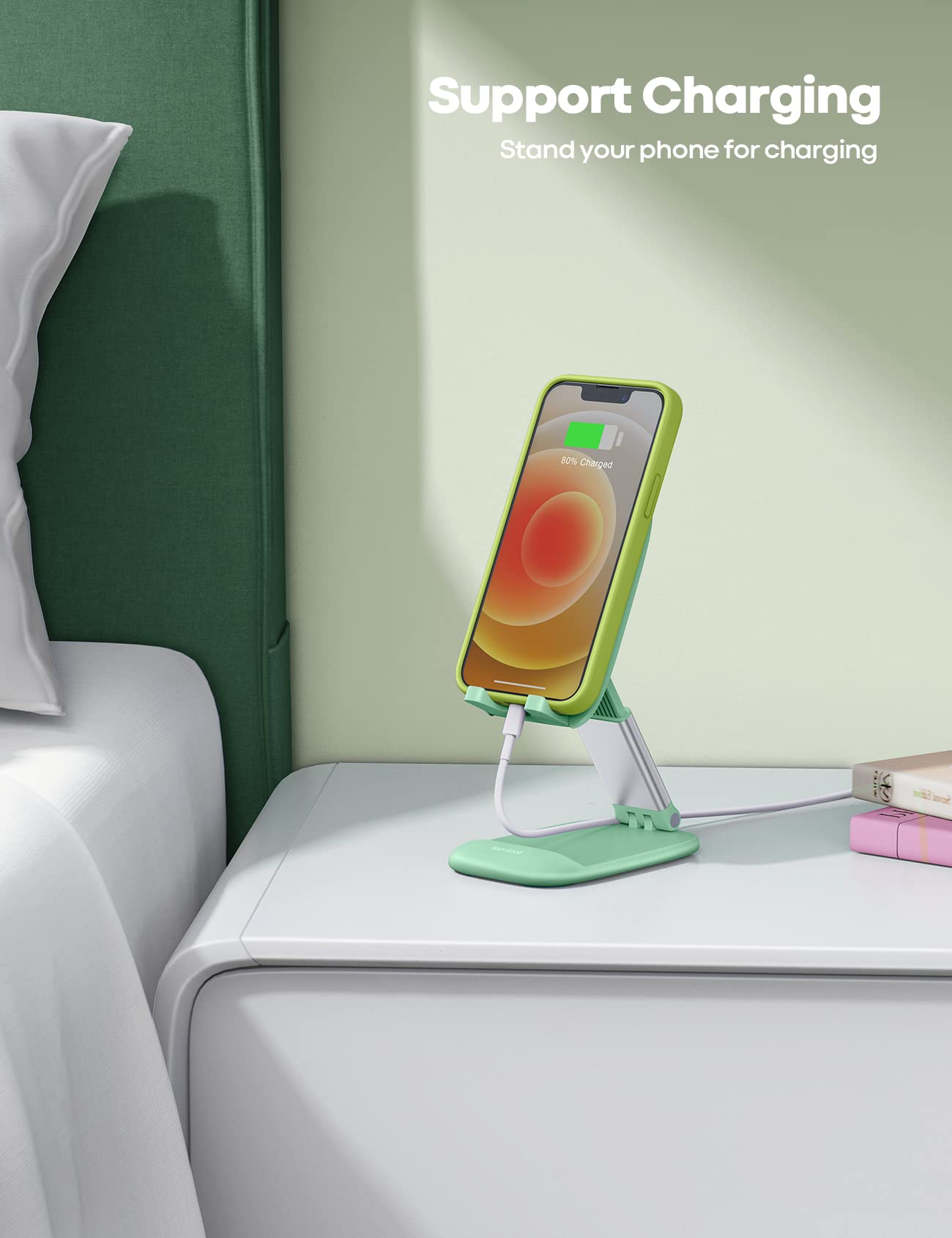 Phone Stand – Desktop Cell Phone Holder for Office Desk (4-8")