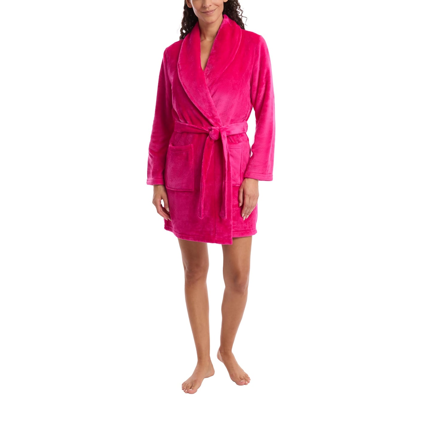 Juicy Couture Women's Super Soft Luxe Plush Shawl Collar Robe