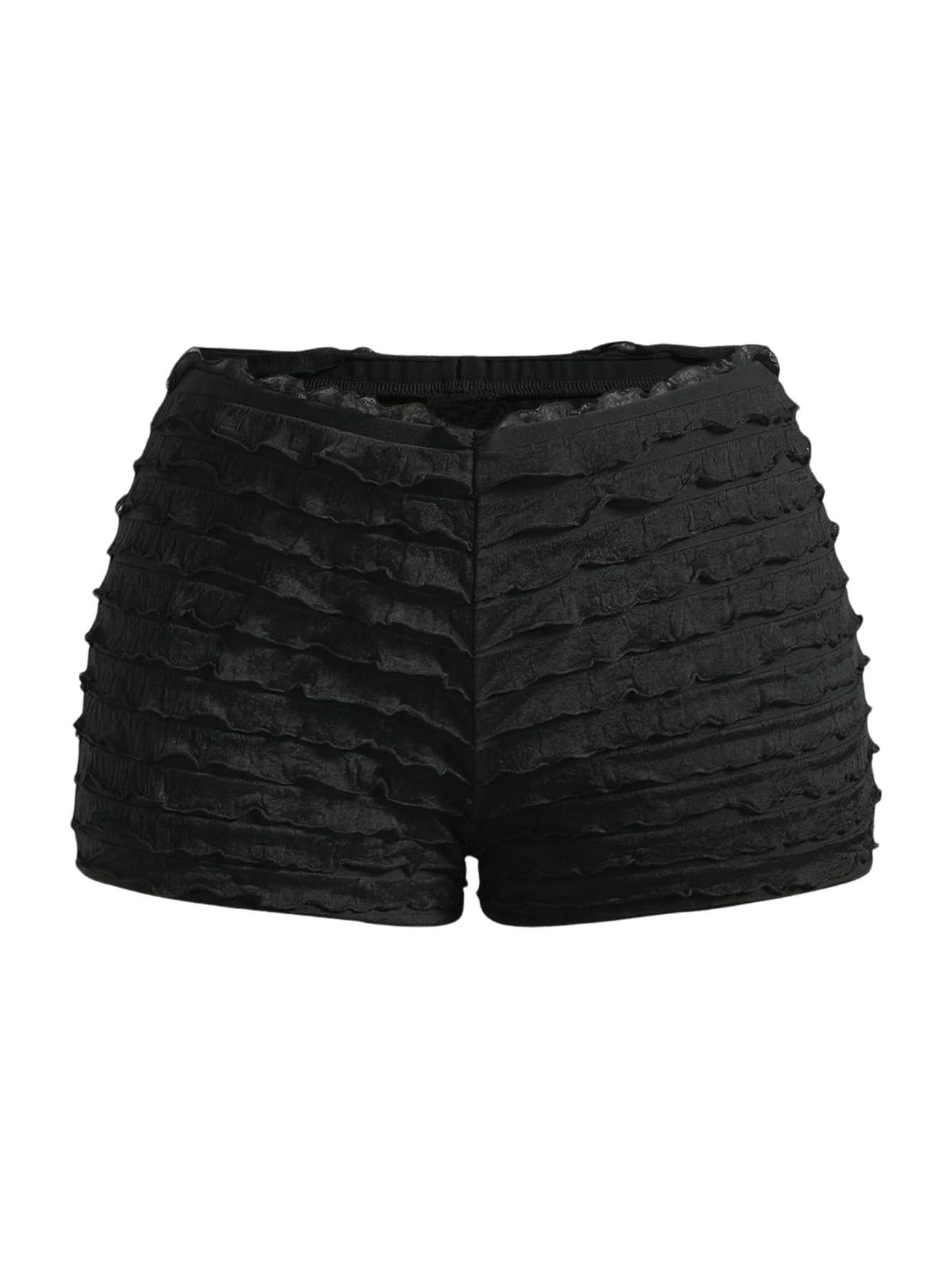 Women's Ruffle Shorts Cute Bloomers Low Rise Sexy Y2k Booty Shorts Mini Shorts