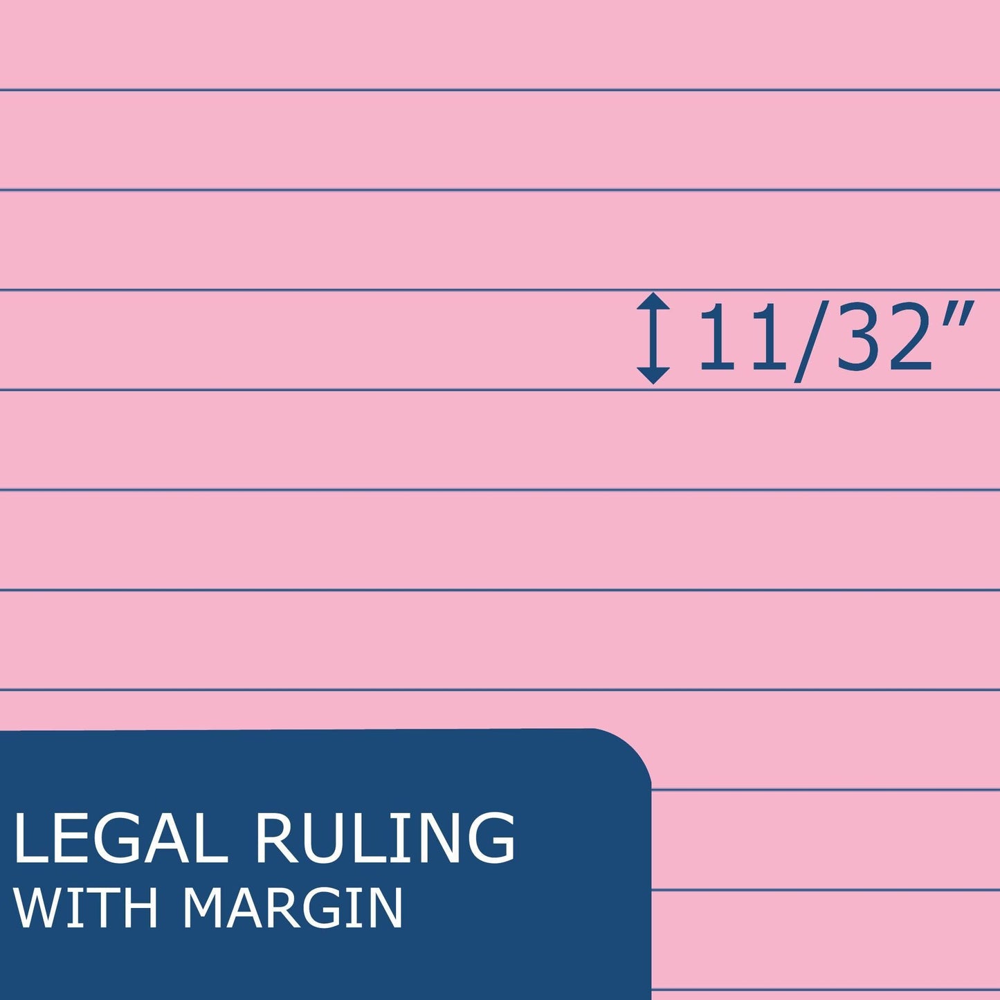 Recycled Legal Pads, 3 Pack, 8.5" x 11.75" 50 Sheets