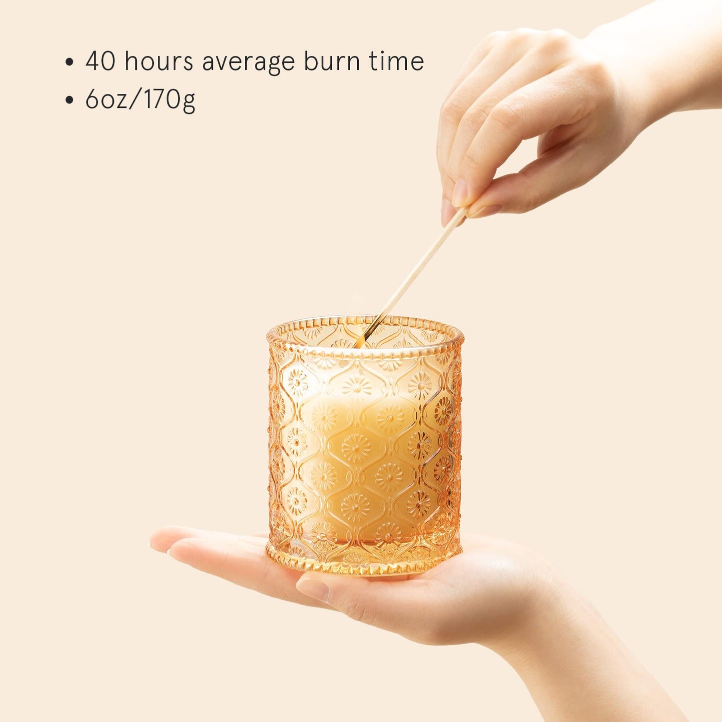 Scented Candles 6 oz 40 Hours Burn