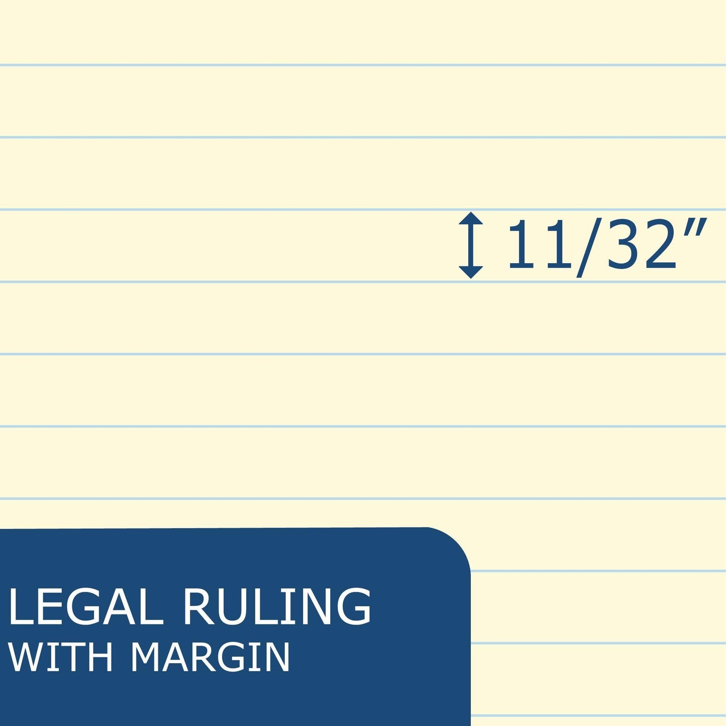 Recycled Legal Pads, 3 Pack, 8.5" x 11.75" 50 Sheets