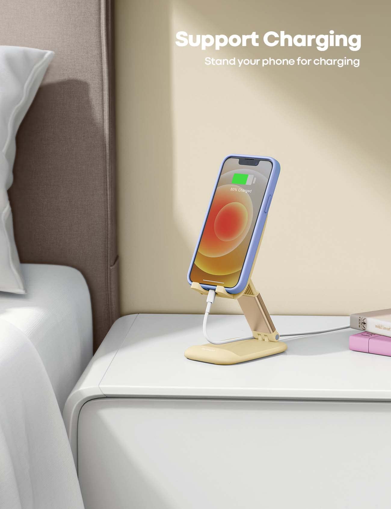 Phone Stand – Desktop Cell Phone Holder for Office Desk (4-8")