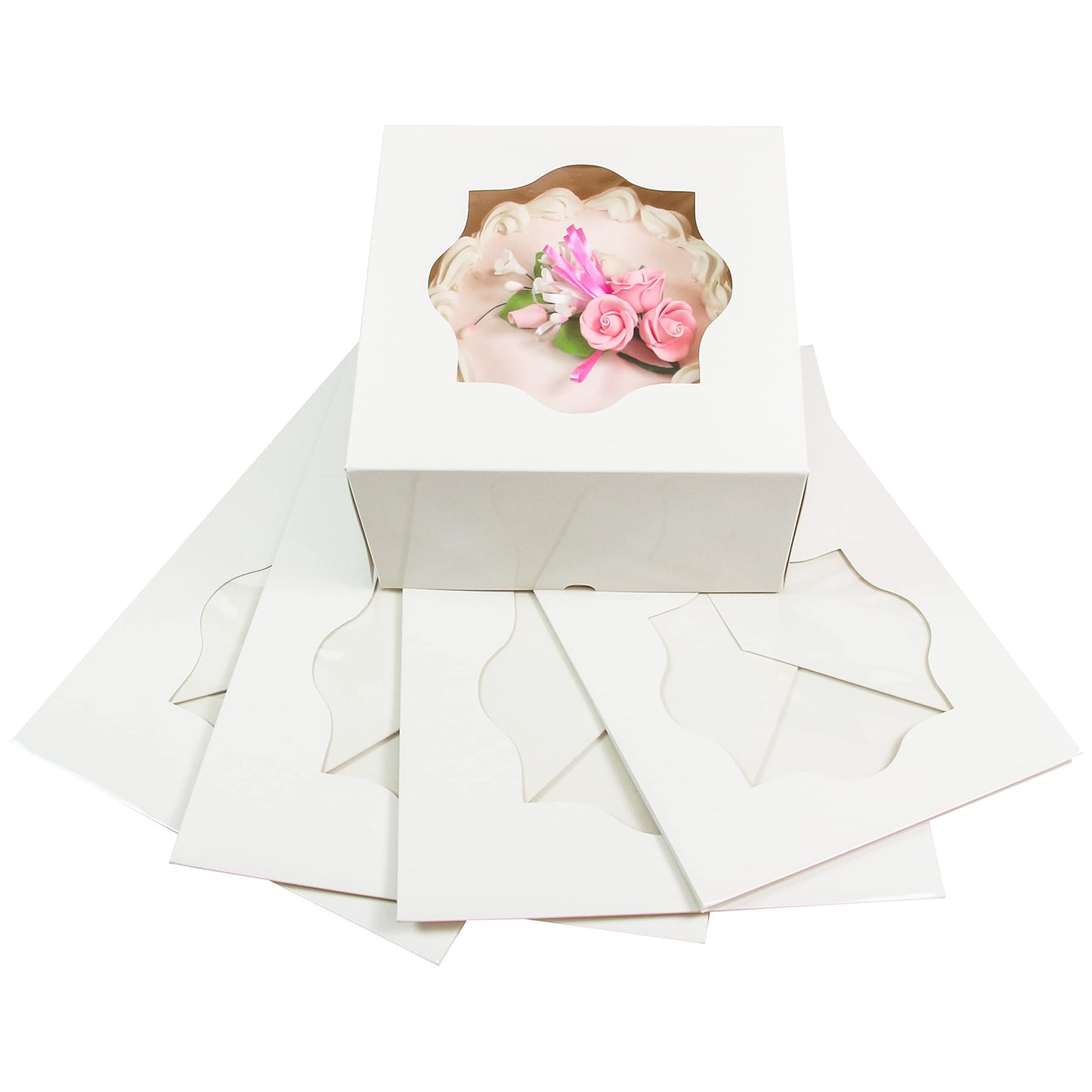 Extra Deep Square Cake Box with Window