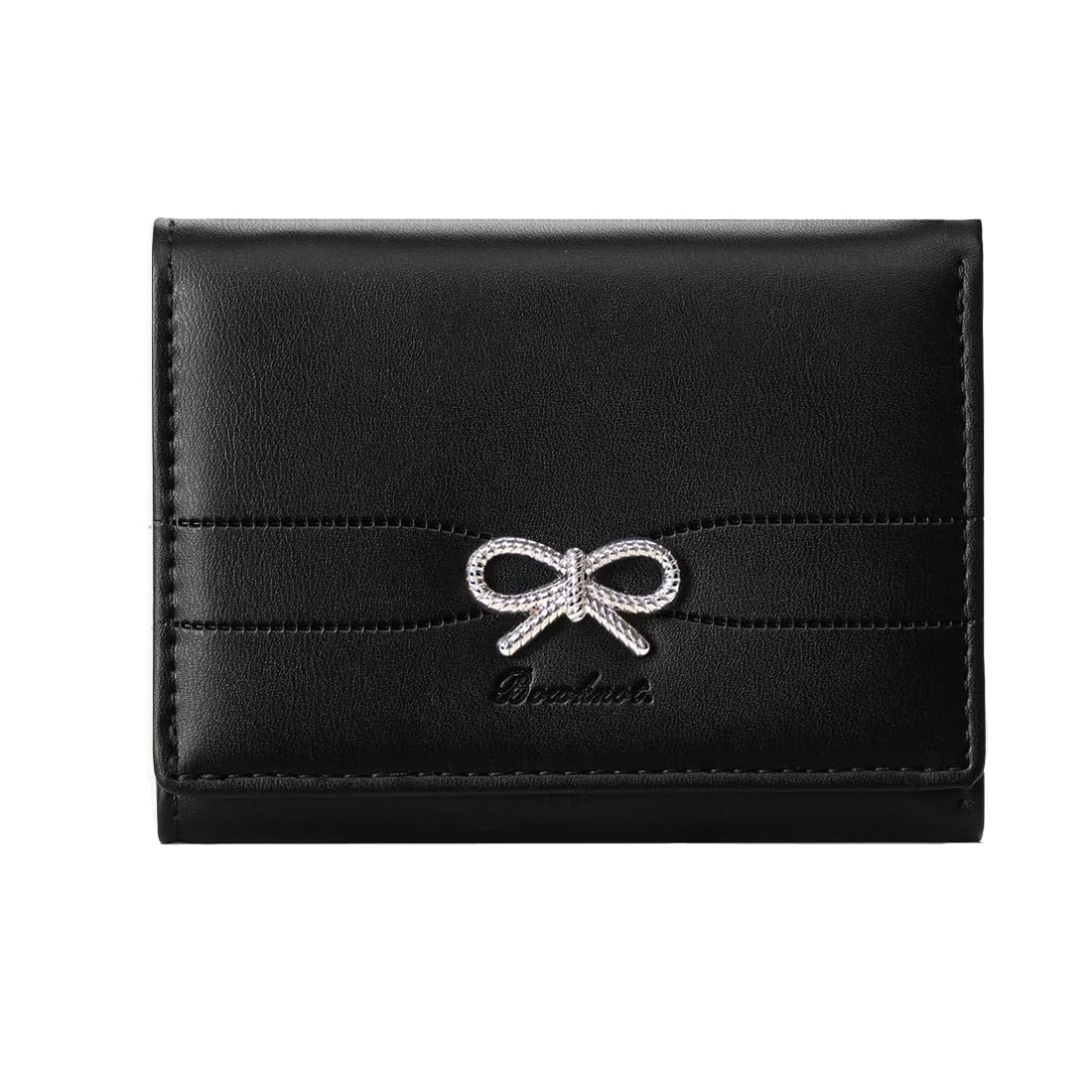 Sunwel Fashion Girls' Coquette Bow Small Wallet – Cute Aesthetic Card Holder with ID Window