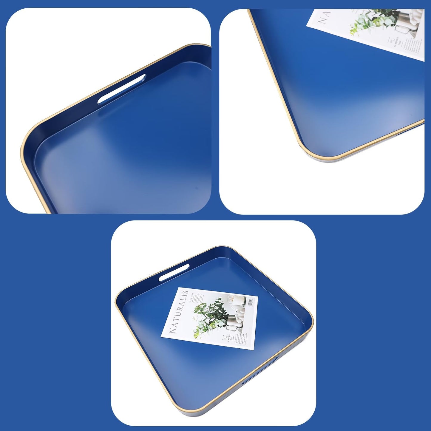 Versatile Decorative Tray with Handles