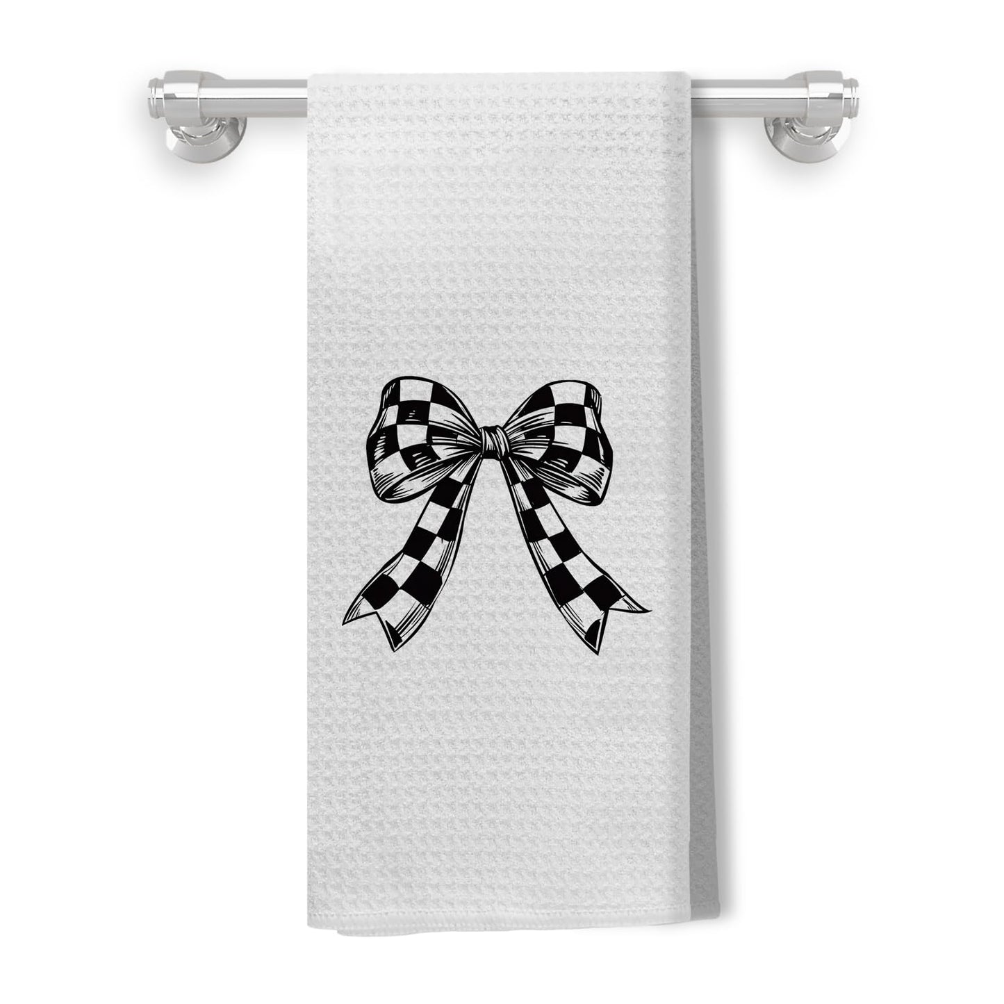 Coquette Bow Kitchen Towels Hand Towels for Bathroom, 16x24 Inch